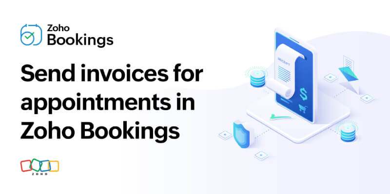 Send invoices for appointments in Zoho Bookings