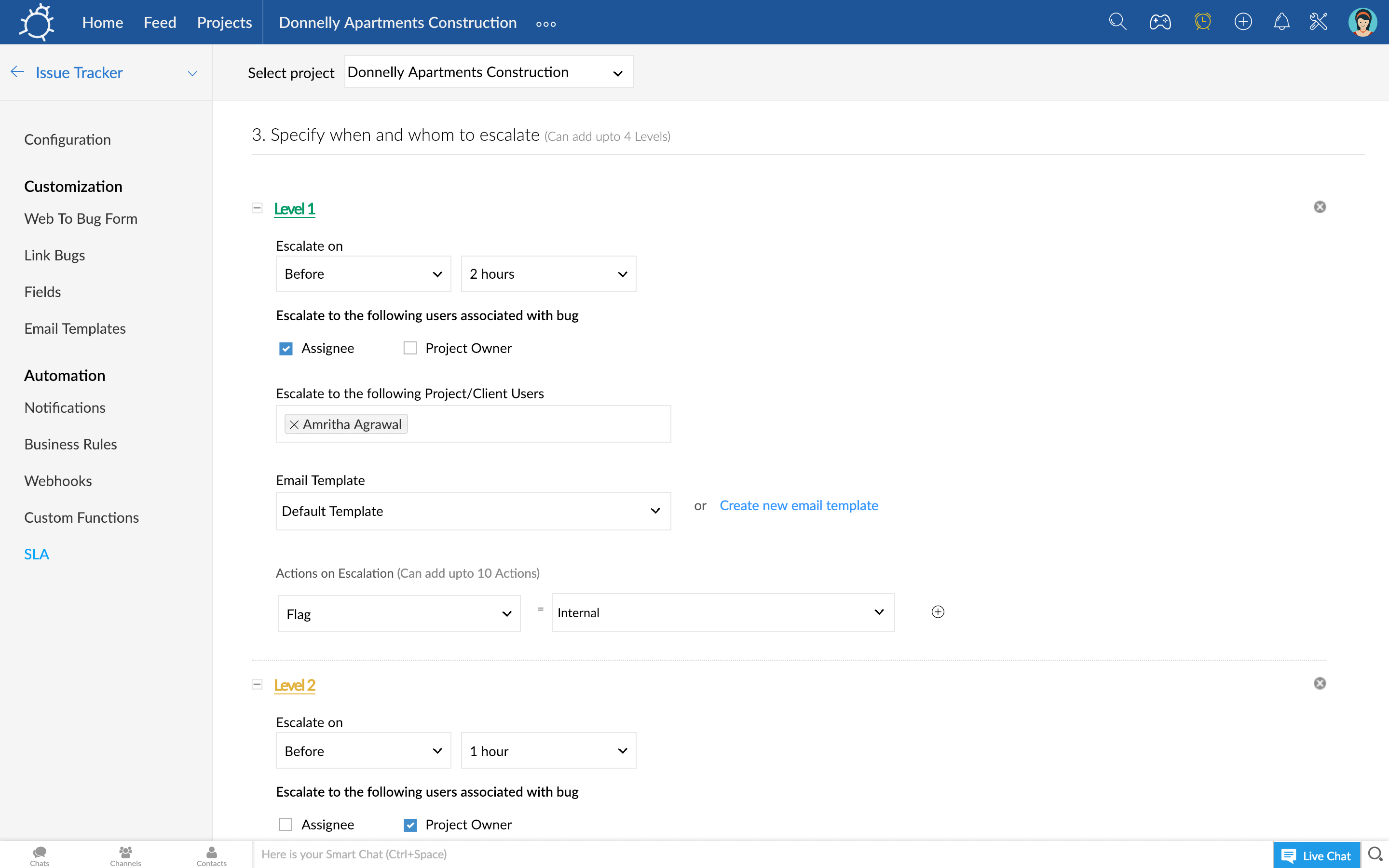 Escalation management