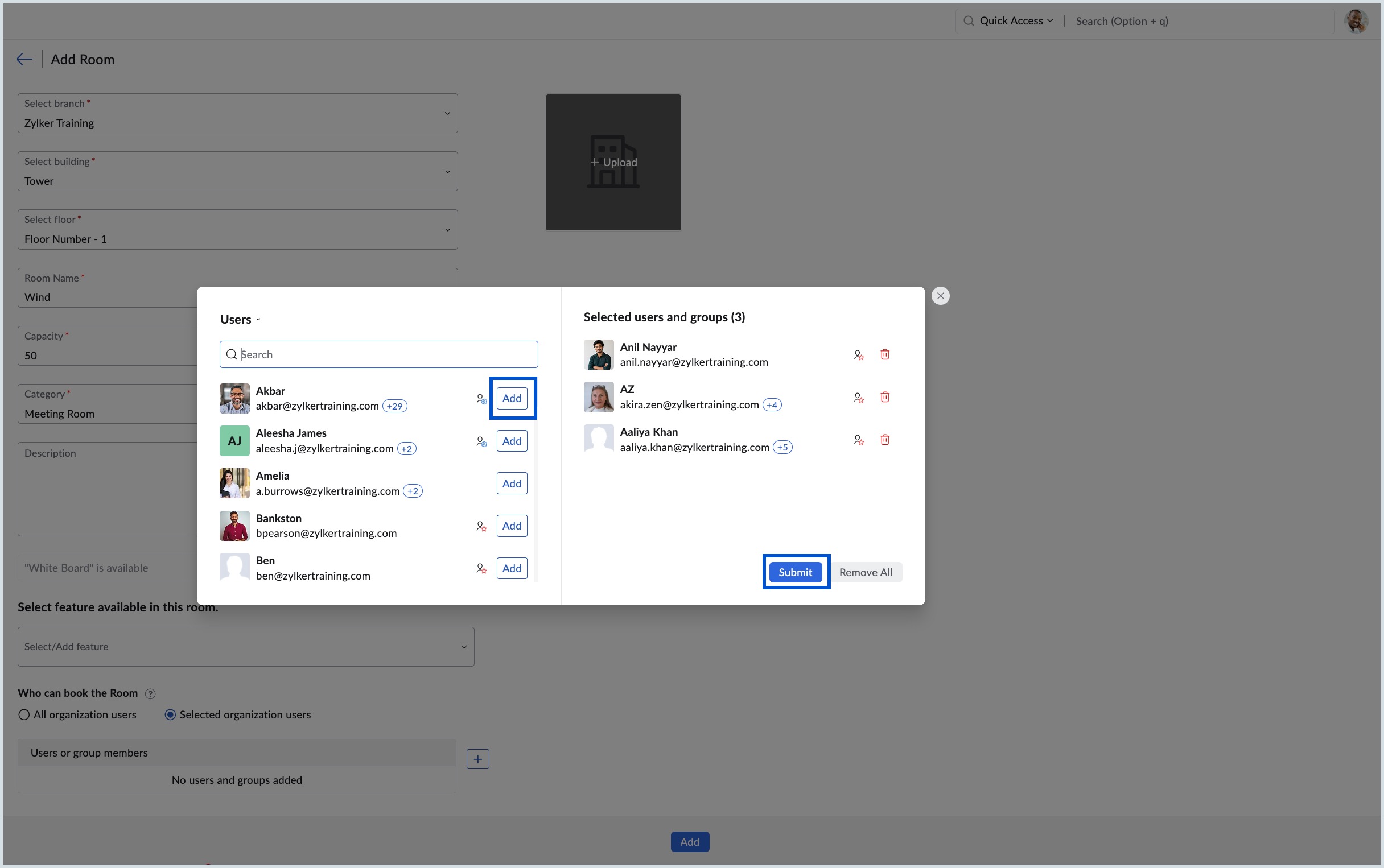 Add users Add users