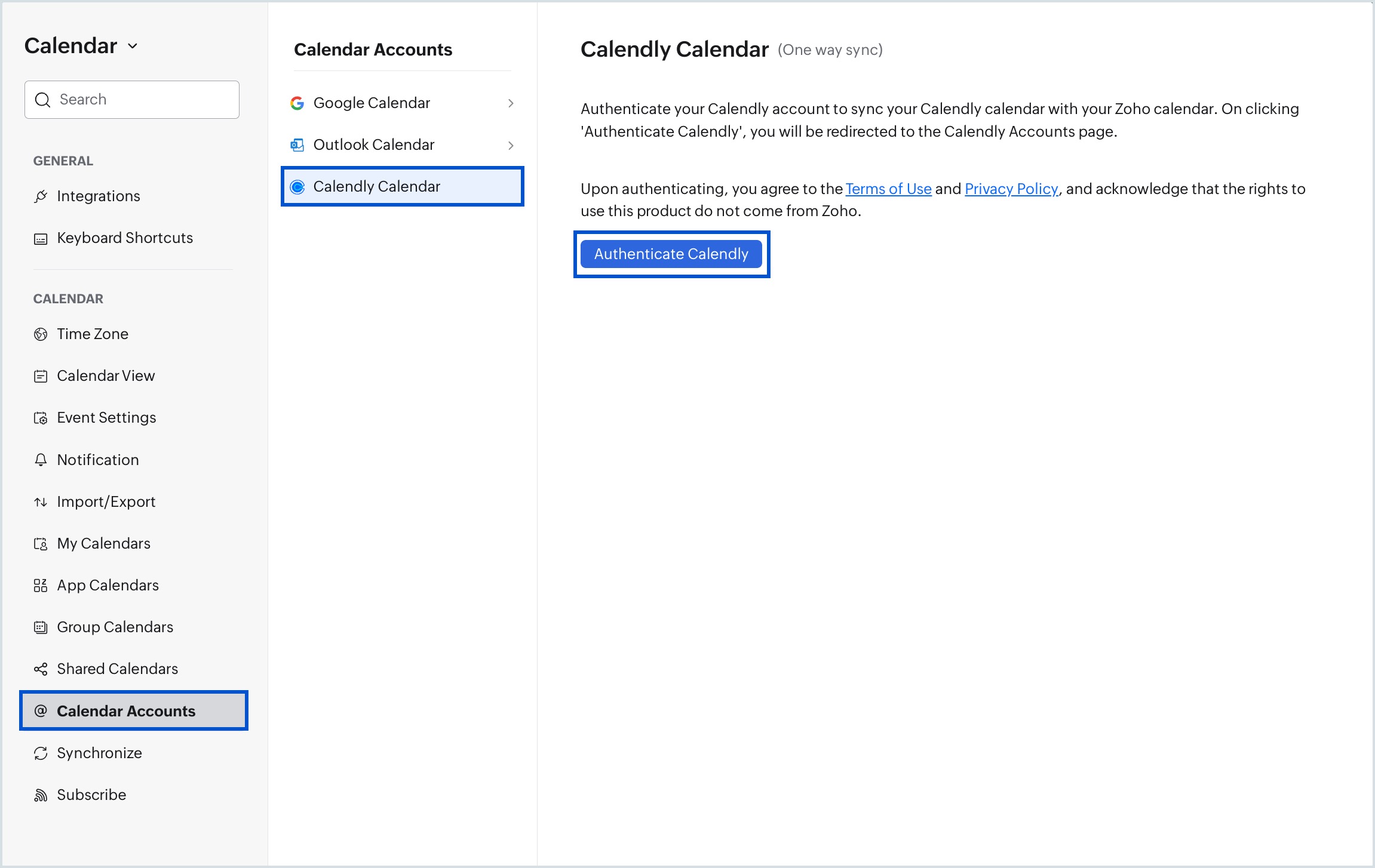 Authenticate Calendly Authenticate Calendly