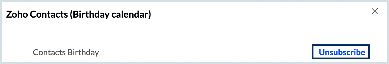 Unsubscribe birthday-calendar