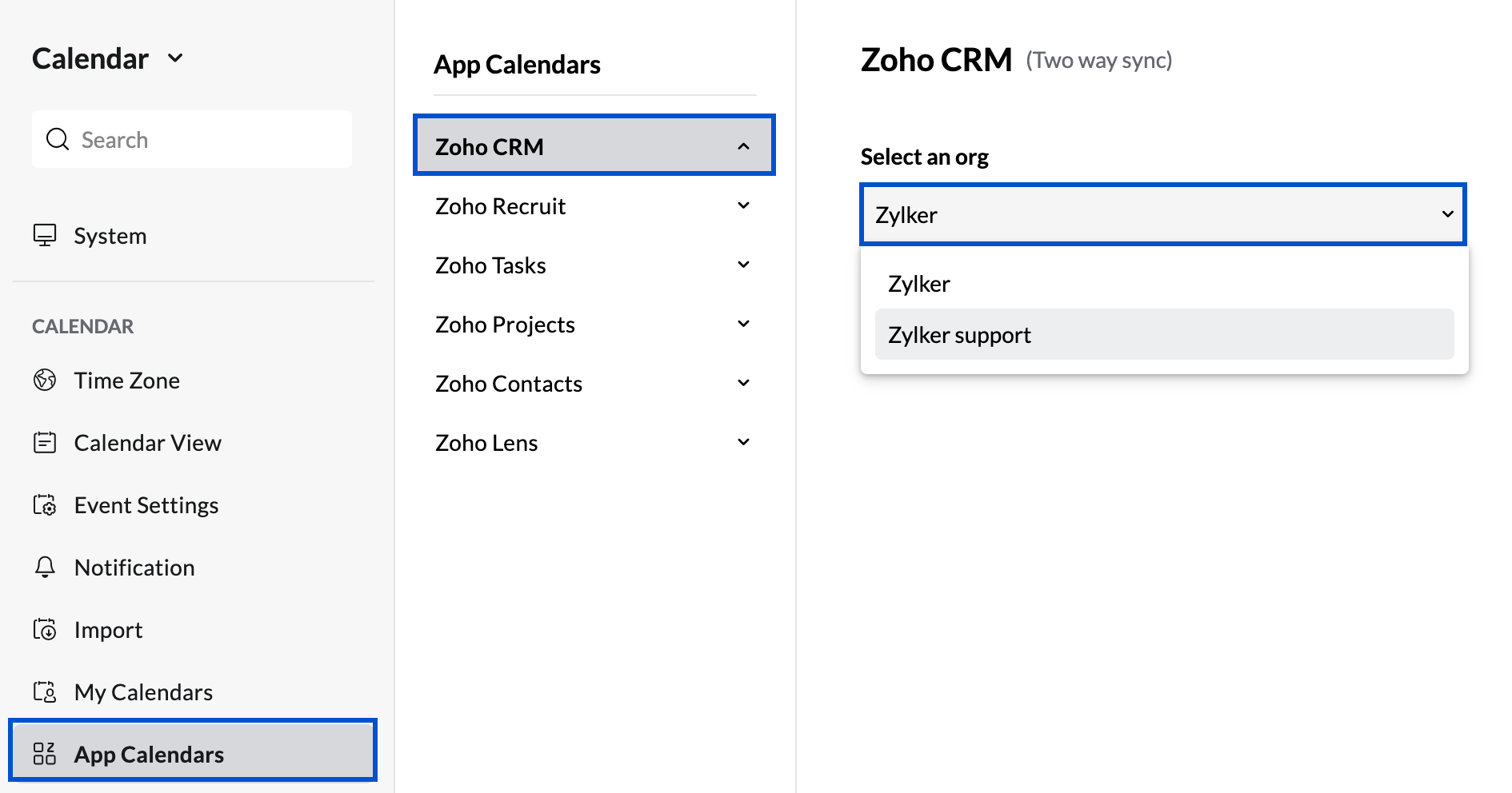 CRM sync