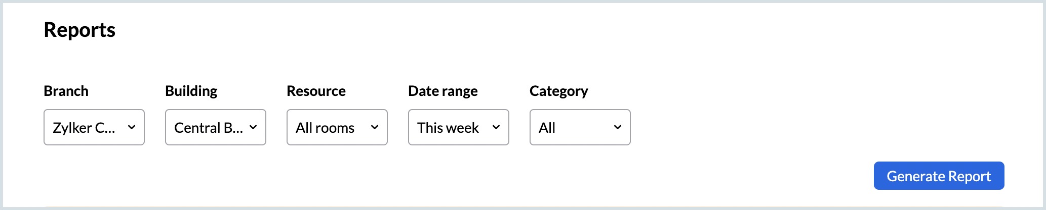 Generate Reports