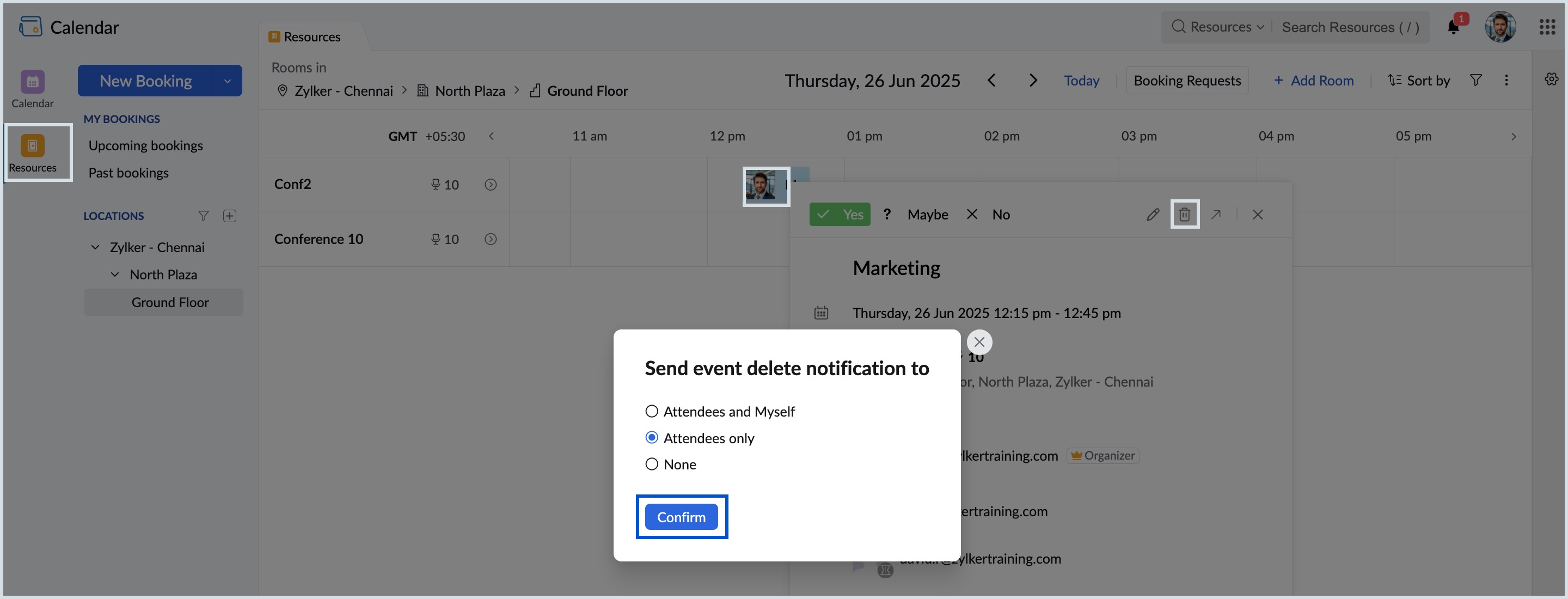 Delete-booking