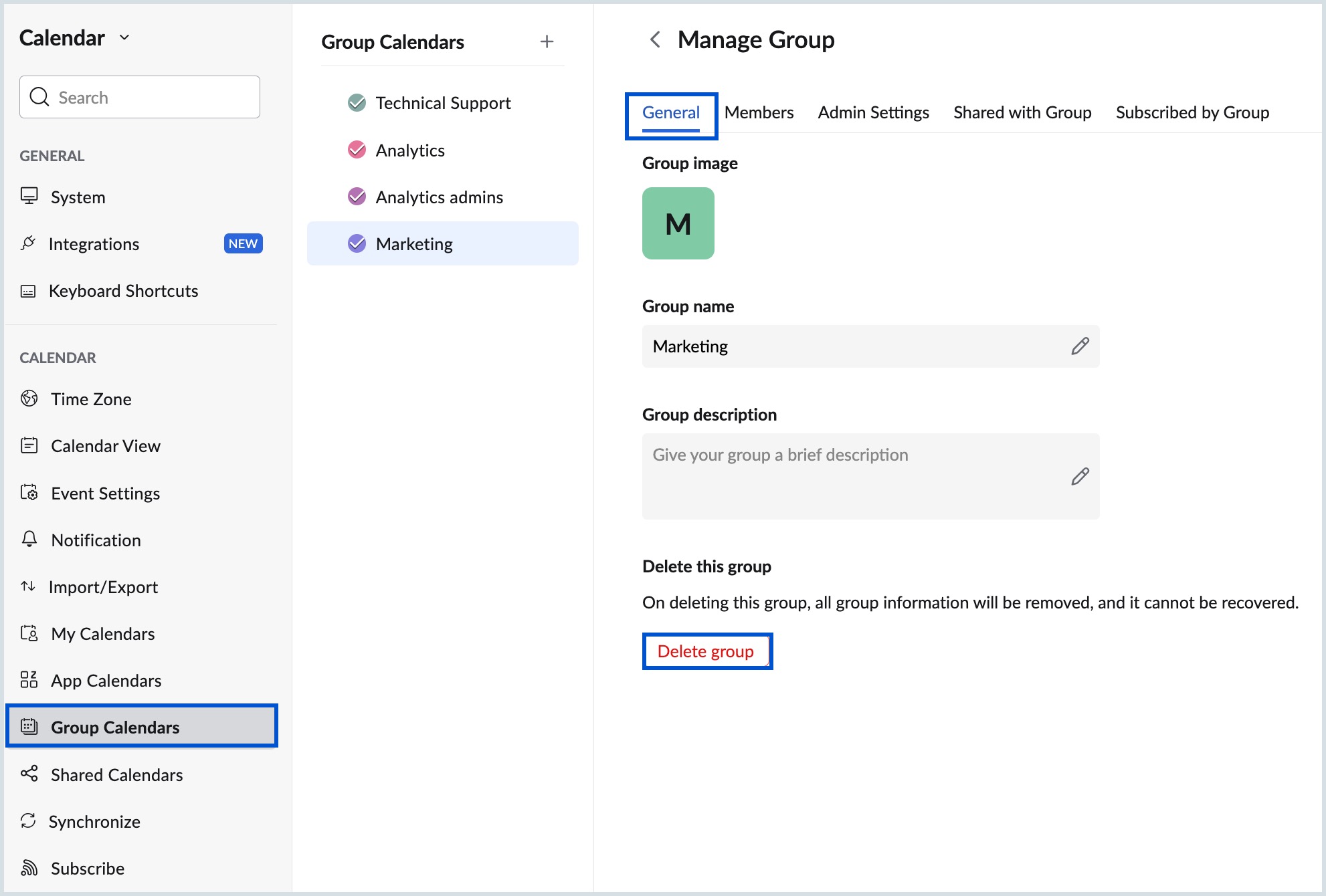 Delete-group