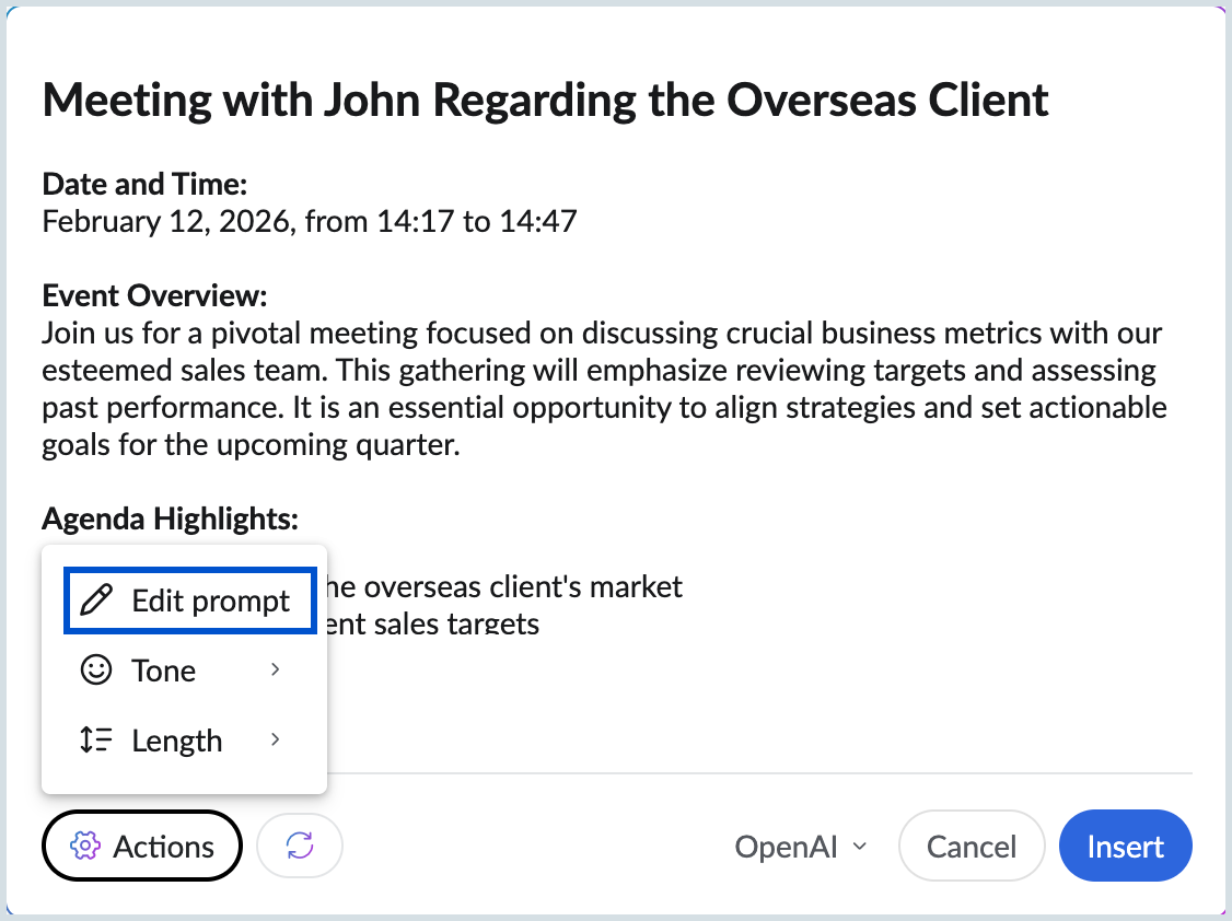 Edit the given prompt