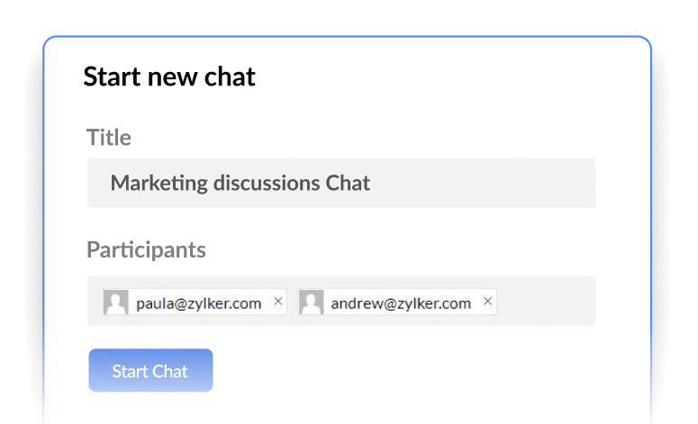 イベント内で直接専用チャットを開始