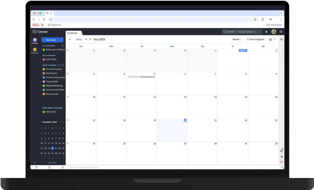 スケジュールをノートパソコンとデスクトップで確認