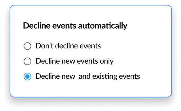 空きのない時間を自動的にブロックすることでダブルブッキングを防ぎます。