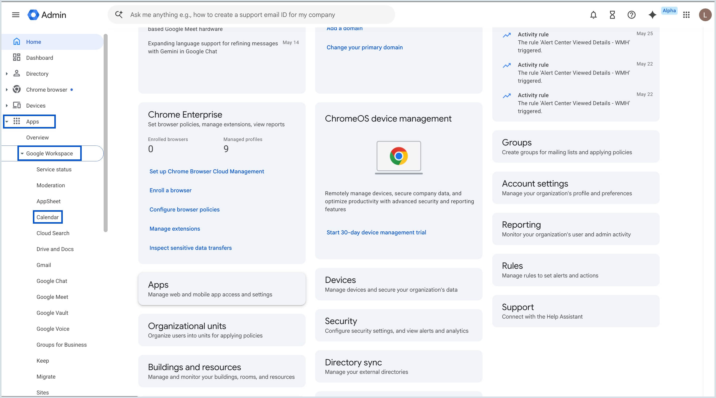 Google Workspace Admin Console Google Workspace Admin Console