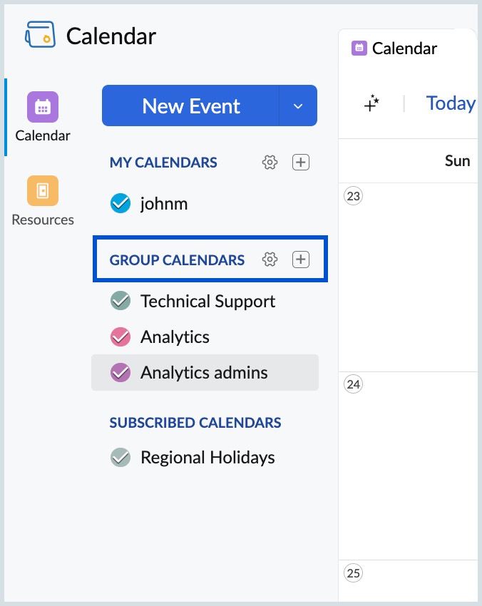 New-group-calendar