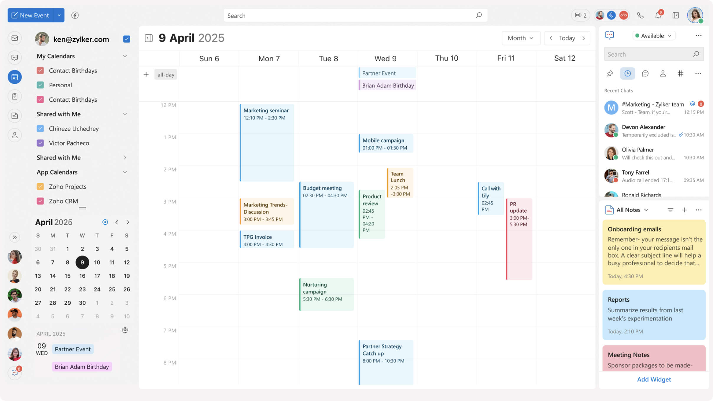 An online business calendar that elevates the way teams work