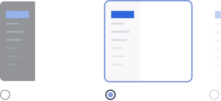 Zoho Calendar window displaying light and dark themes
