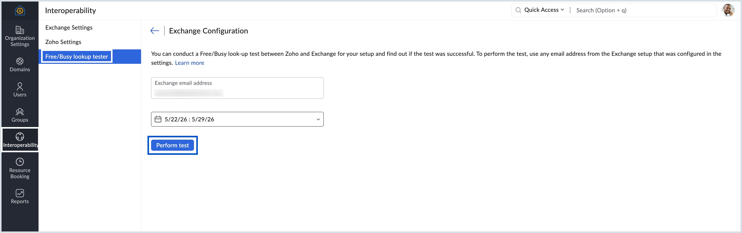 Free/Busy lookup tester Free/Busy lookup tester