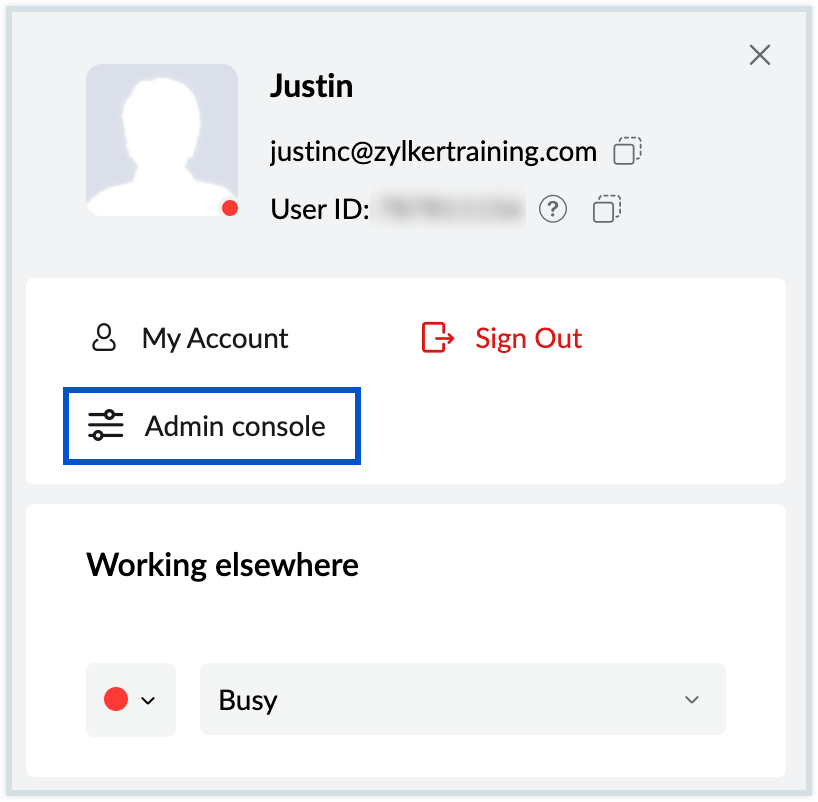 Calendar Admin Console