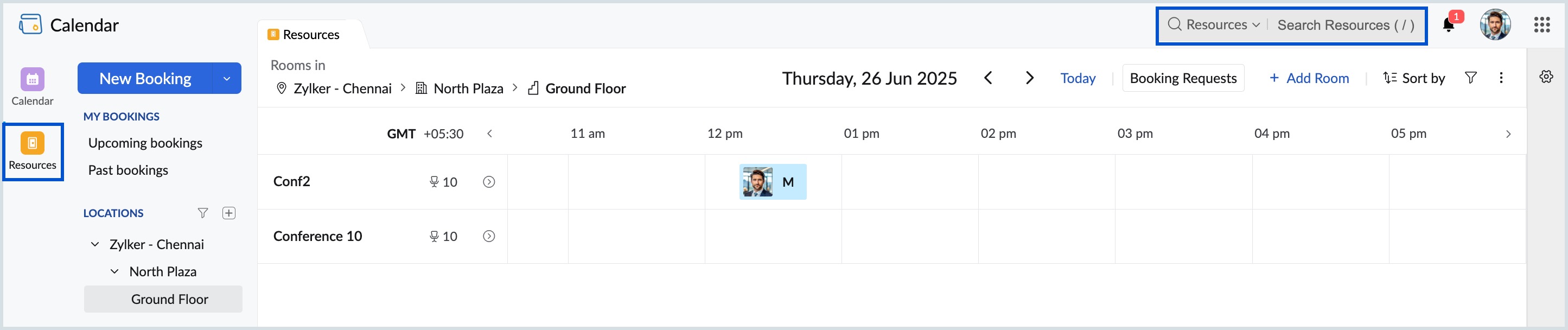 Search booking