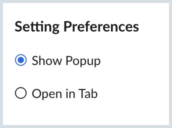 Notification display Preferences