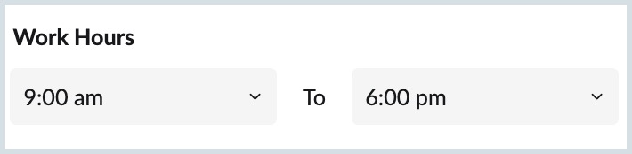 work hours