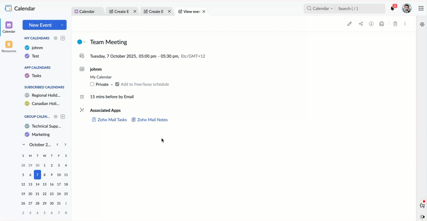 Associated Zoho Notes Associated Zoho Notes