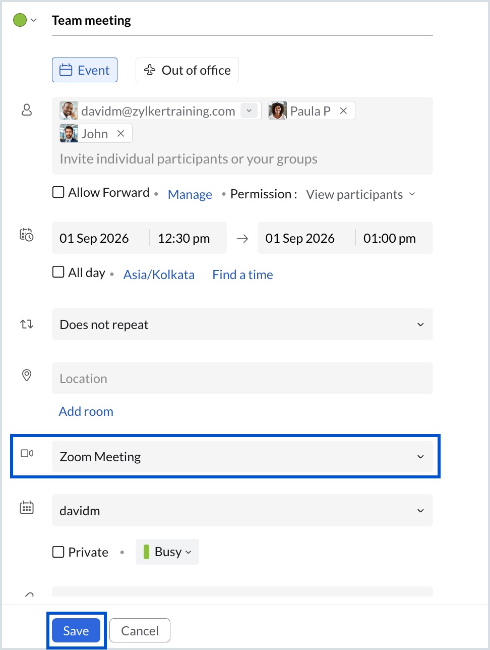 Add Zoom Conferencing