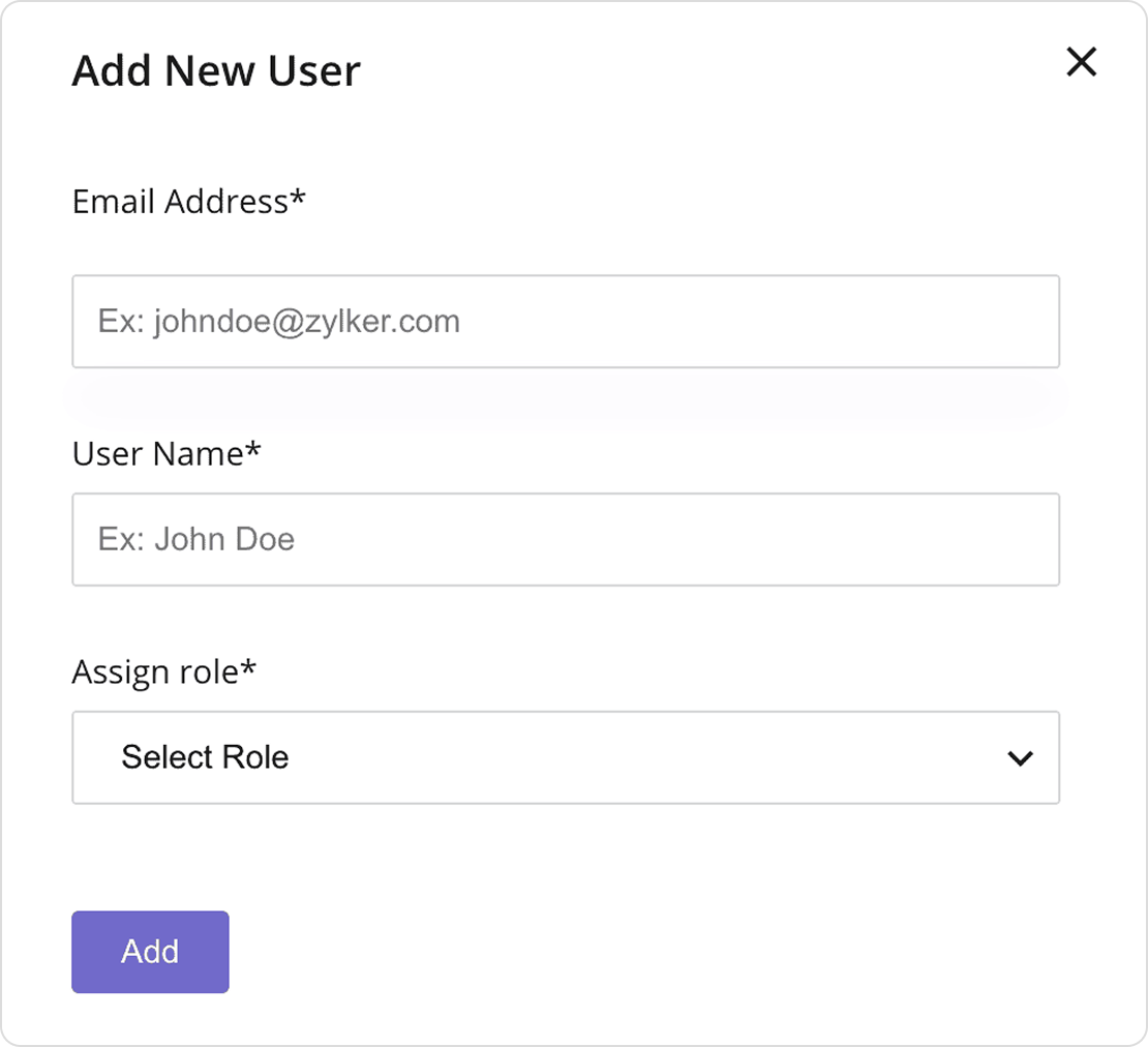 Add user dashboard