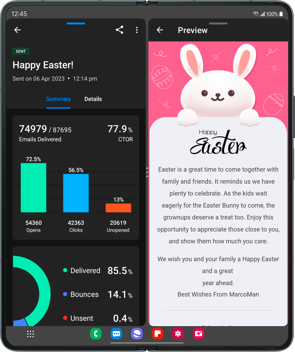 Samsung drag and drop