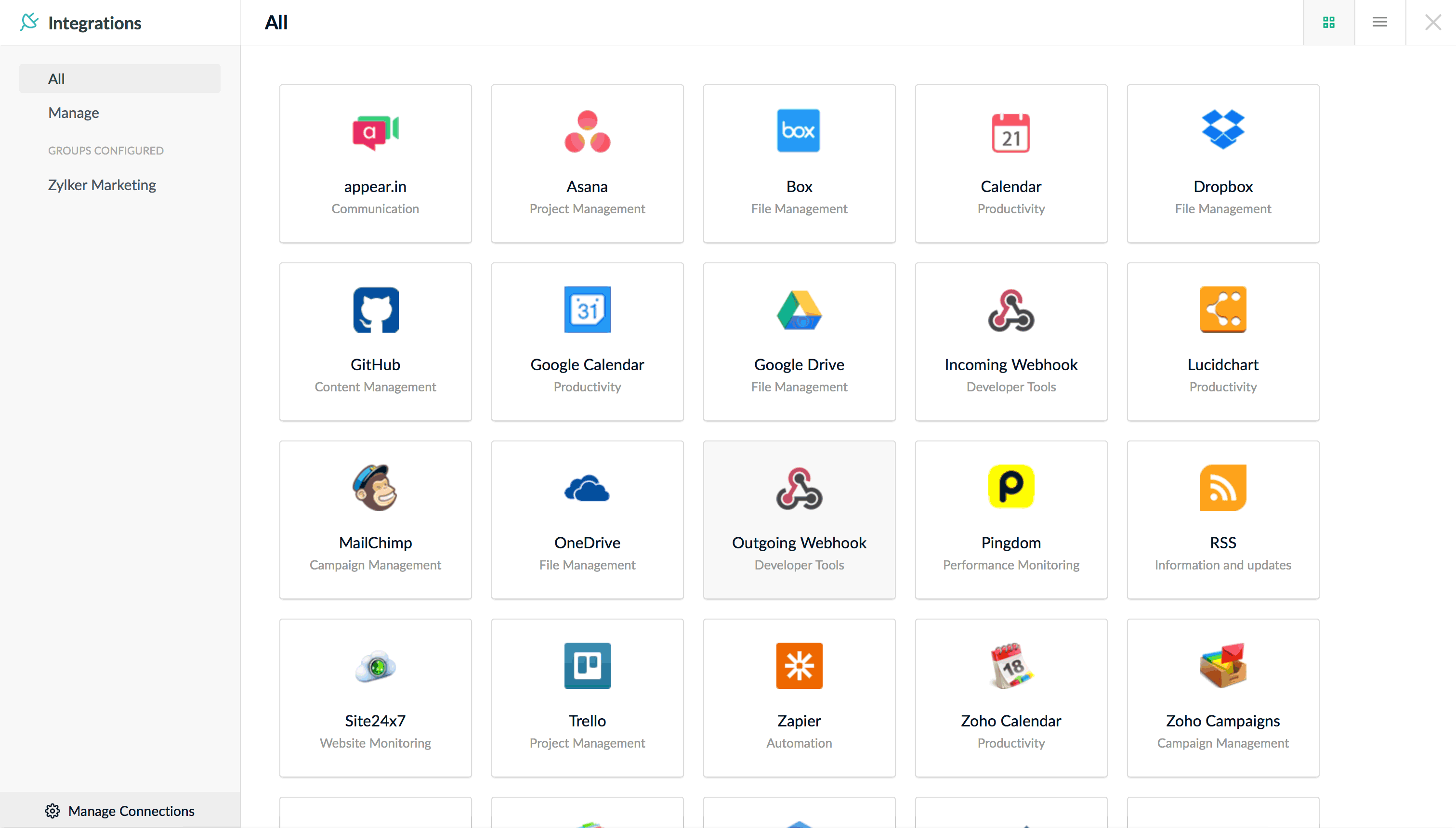 Configure outgoing webhook is Connect Configure outgoing webhook is Connect