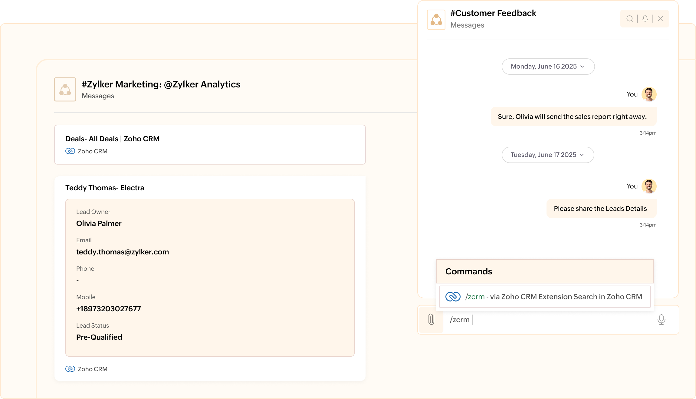 Get data at your command
