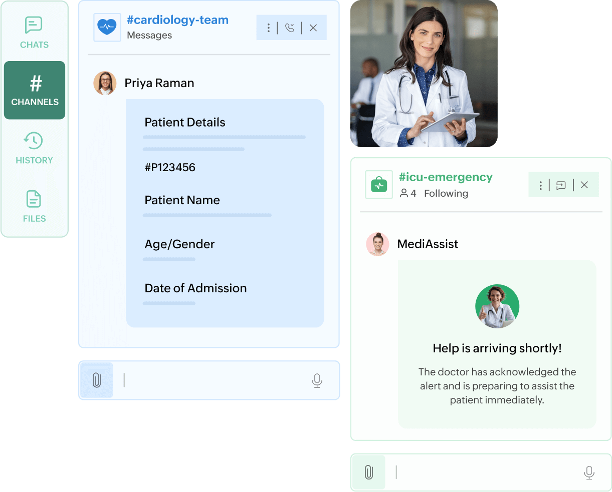 Coordinate care with centralized communication