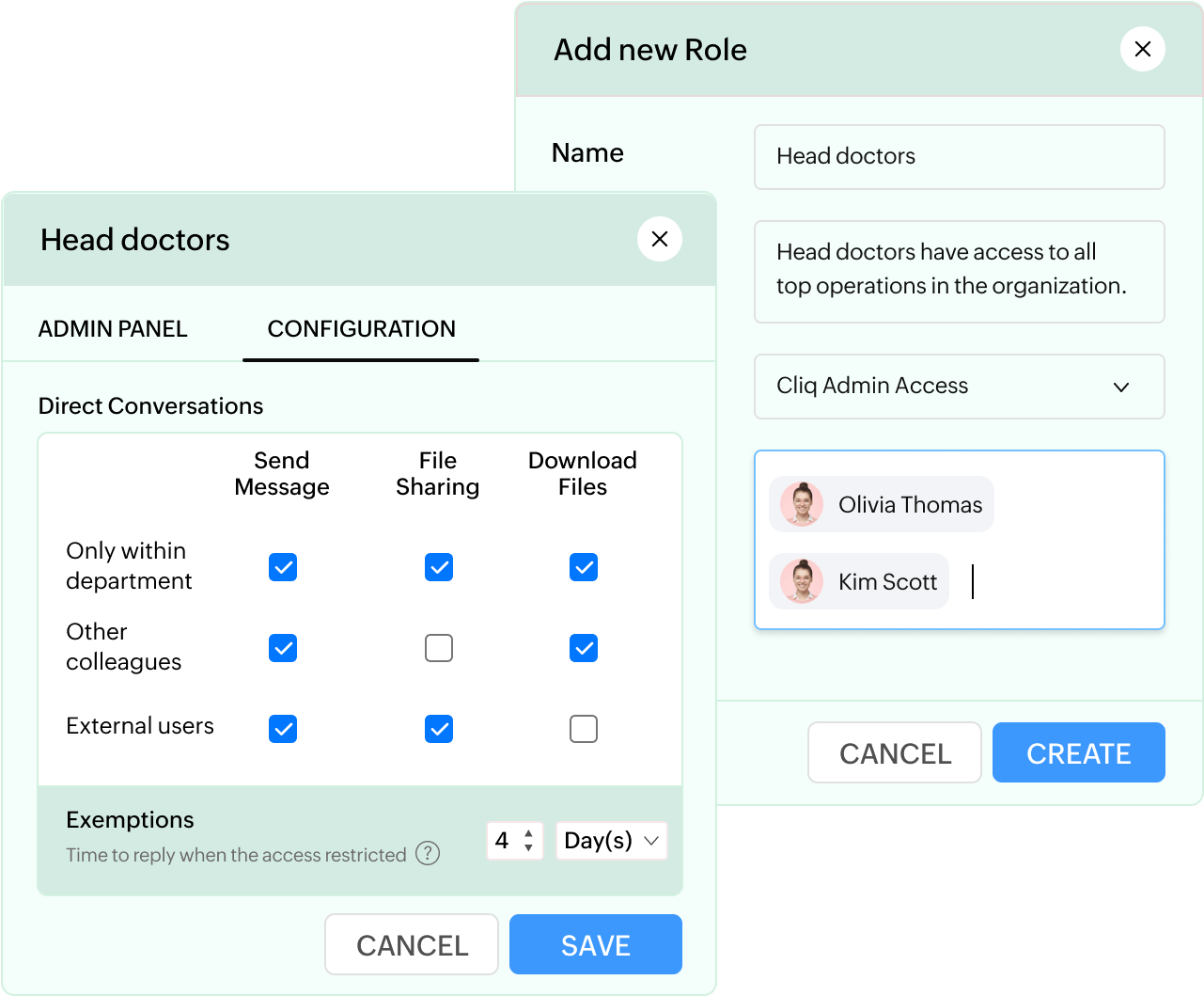 Control access to data with role-based permissions