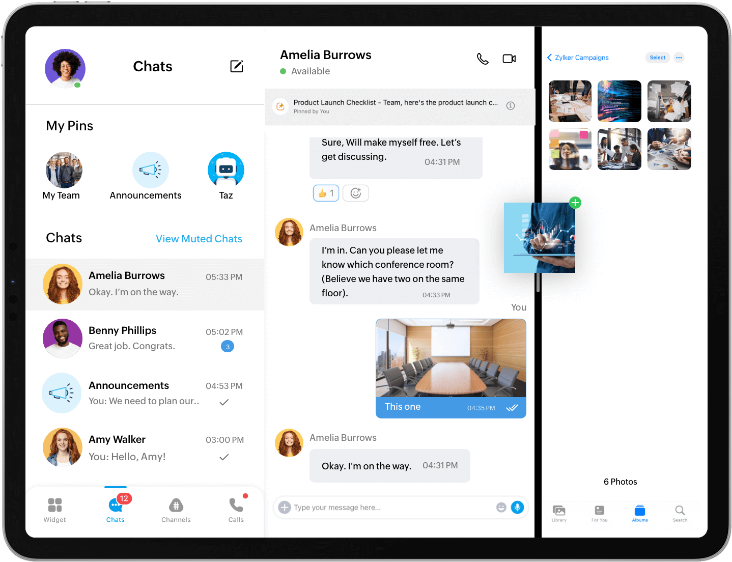 Zoho Cliq for iPad