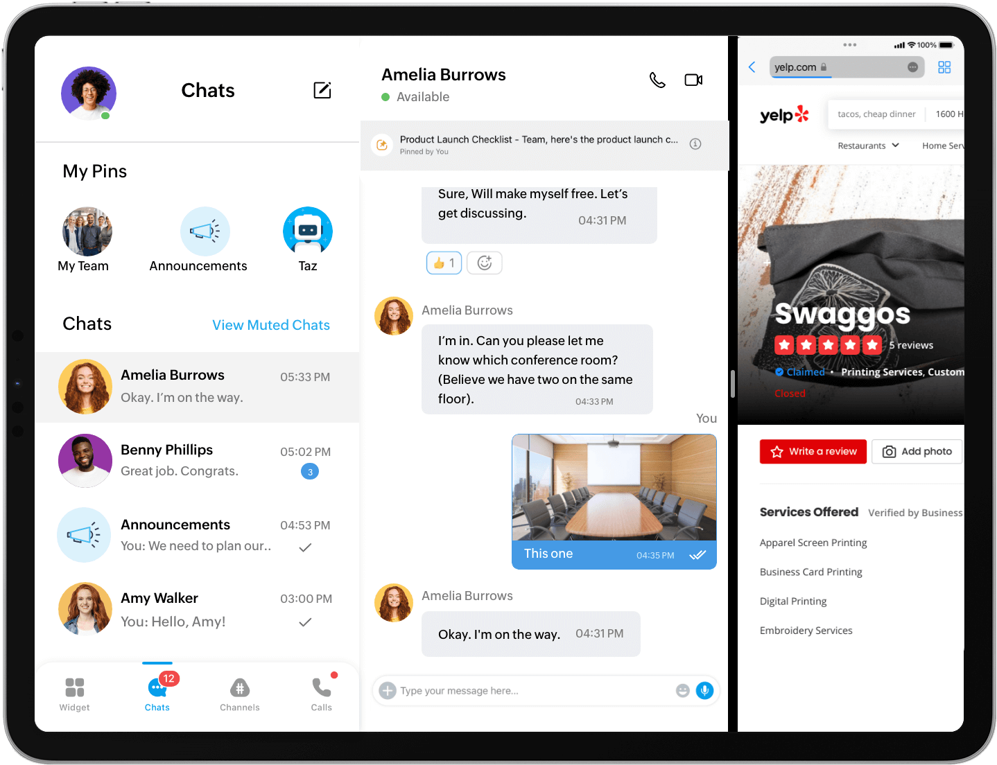 Zoho Cliq for iPad