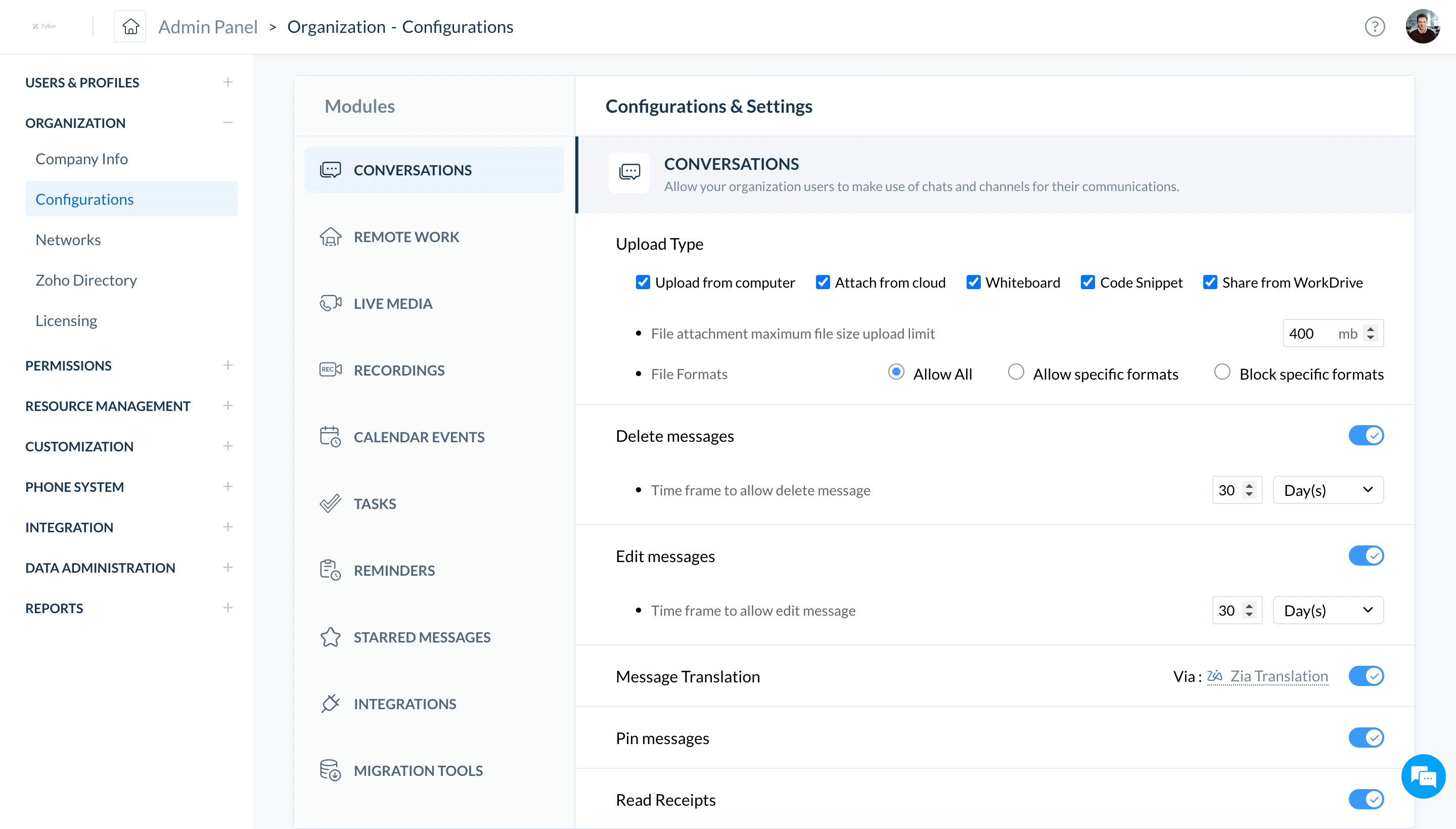 manage module