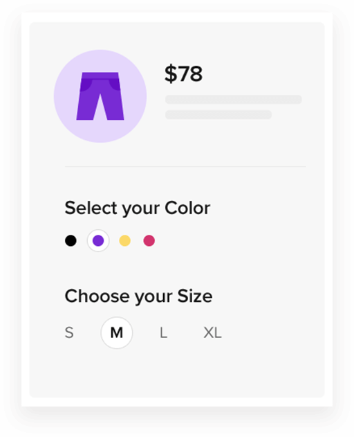 Inventory for product variants