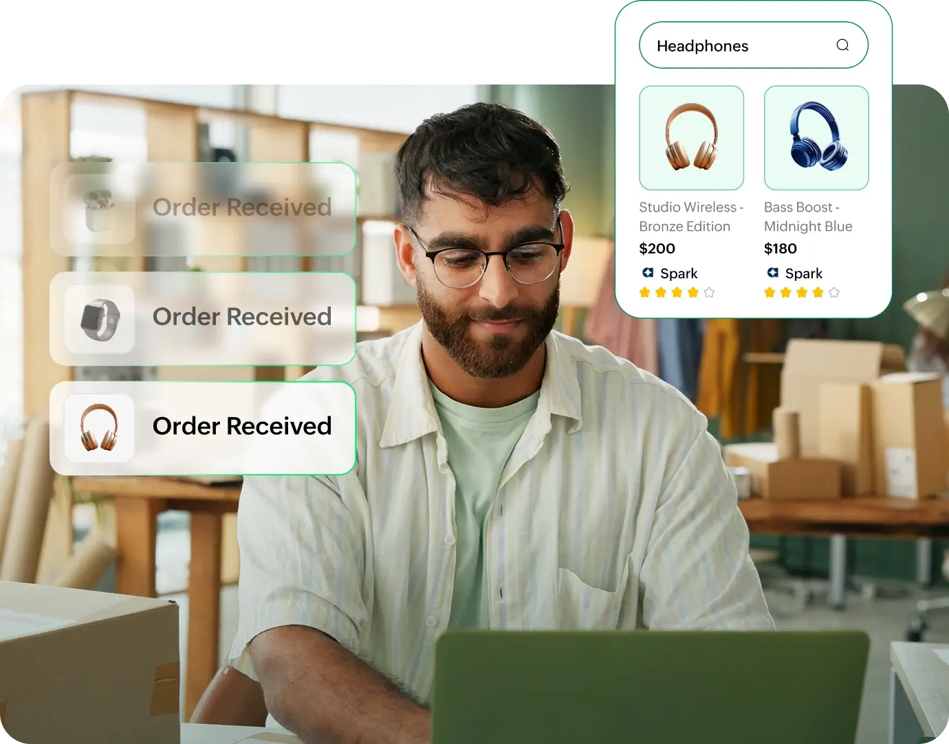 Dashboard view of a man updating seo content.