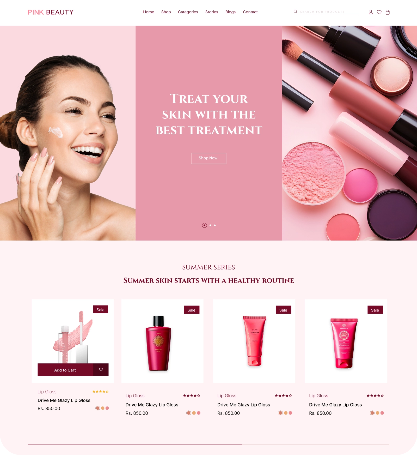 Pink Beauty theme