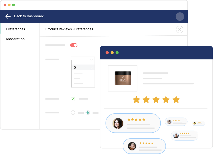 Manage reviews
