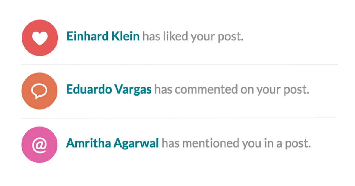 El ámbito social en su publicación.