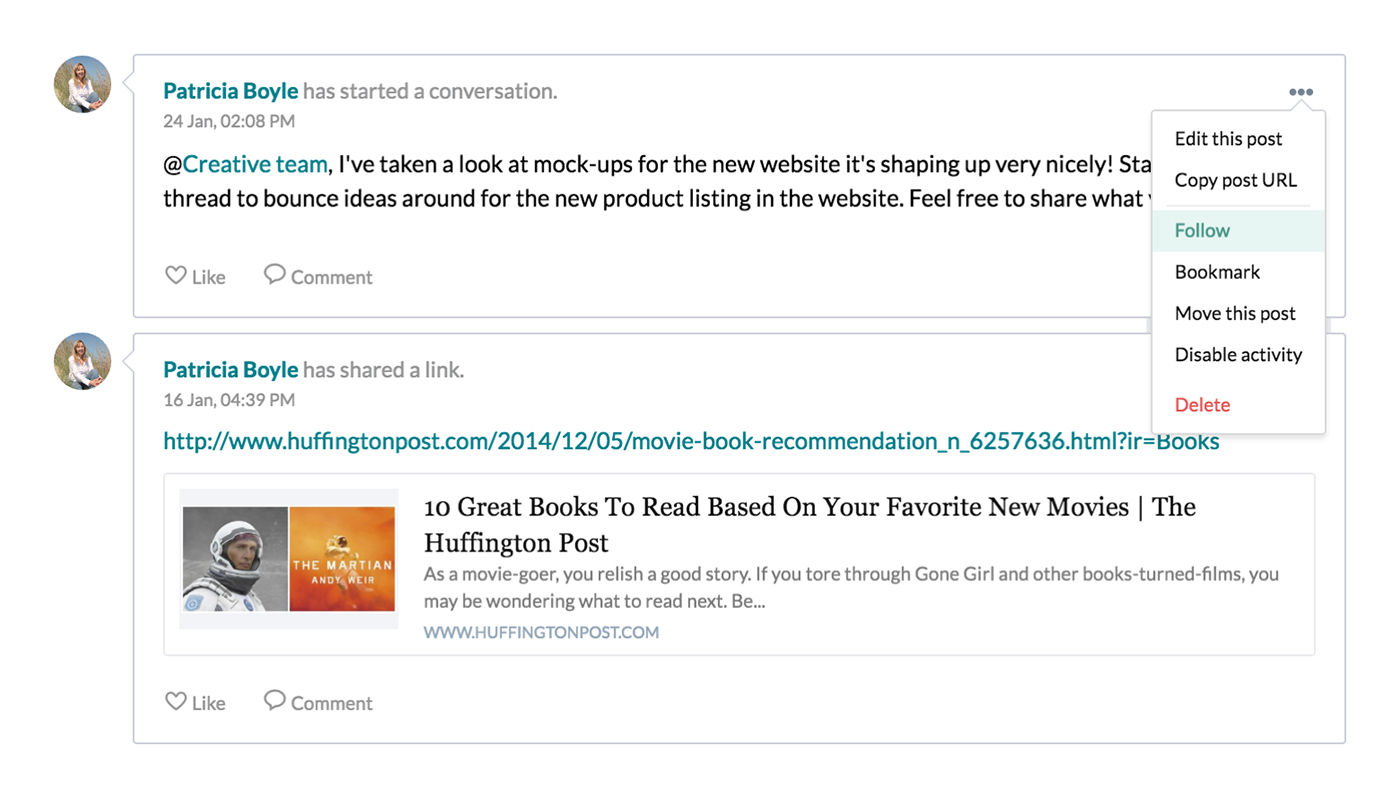 All about that post.