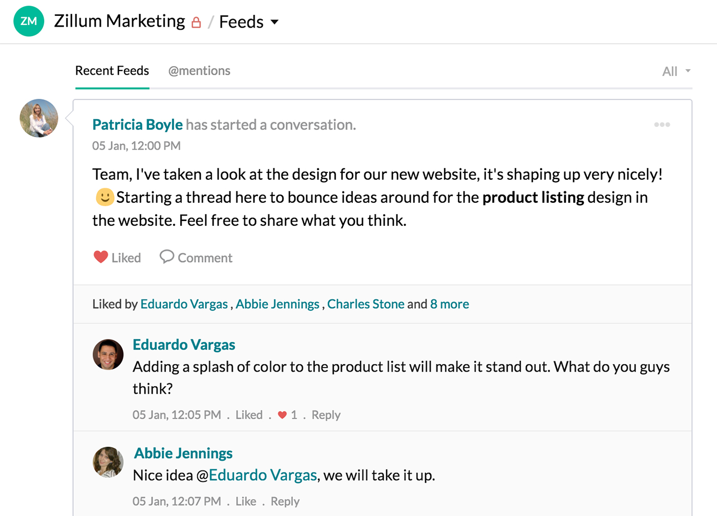 Ideeën van binnenuit bedenken.