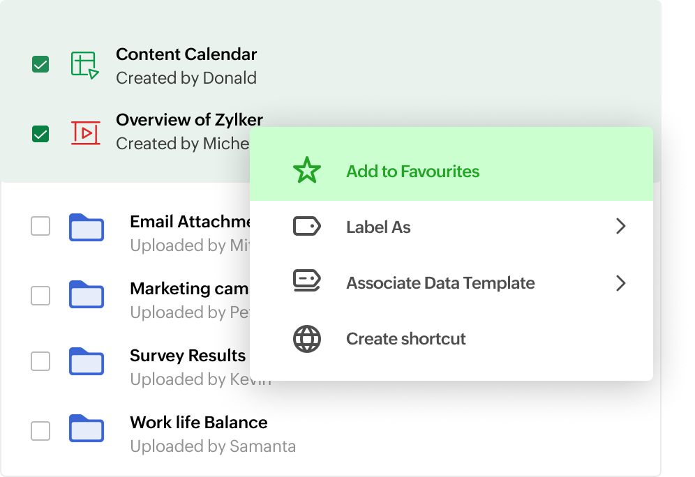 Priority management interface