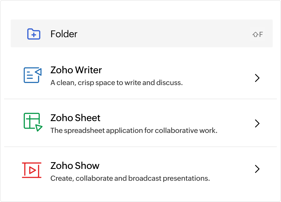 File sharing interface