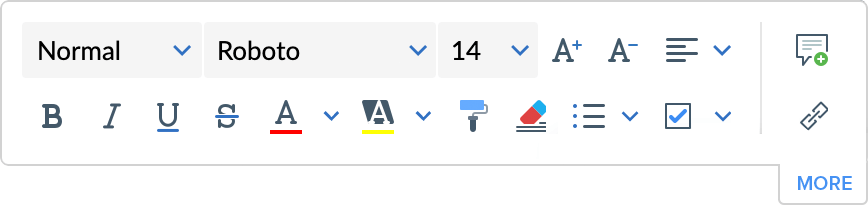 Built-in Document Editor