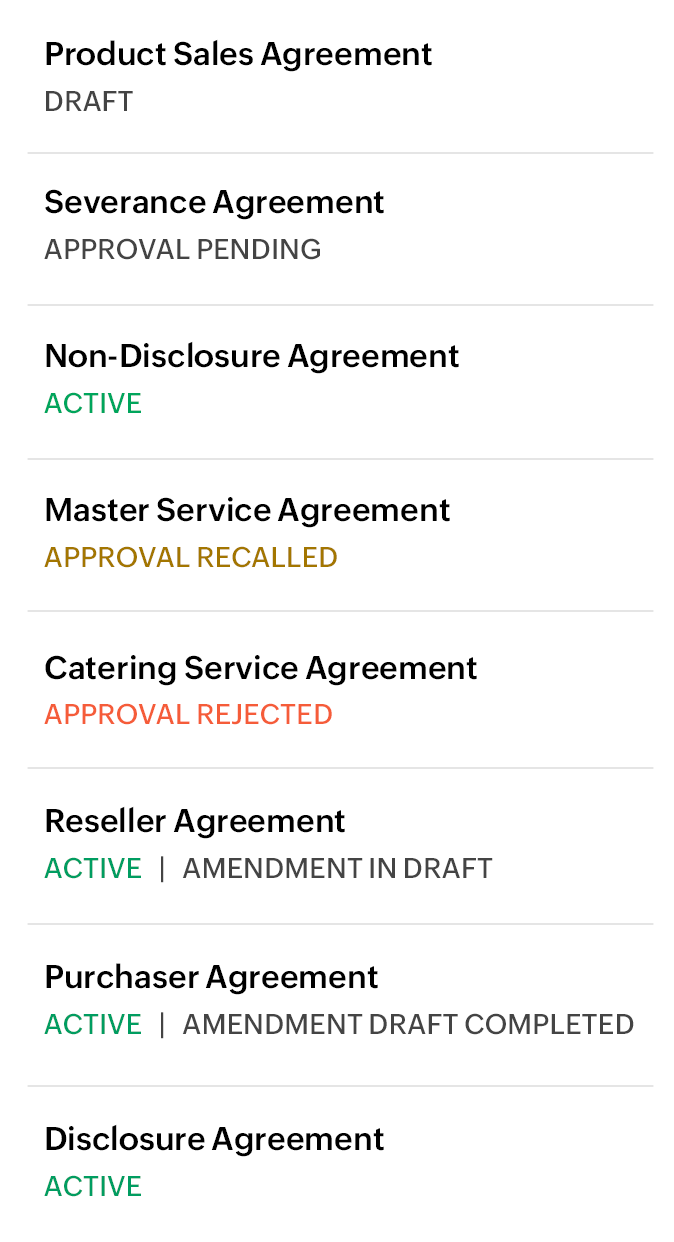 All your contracts in your pocket