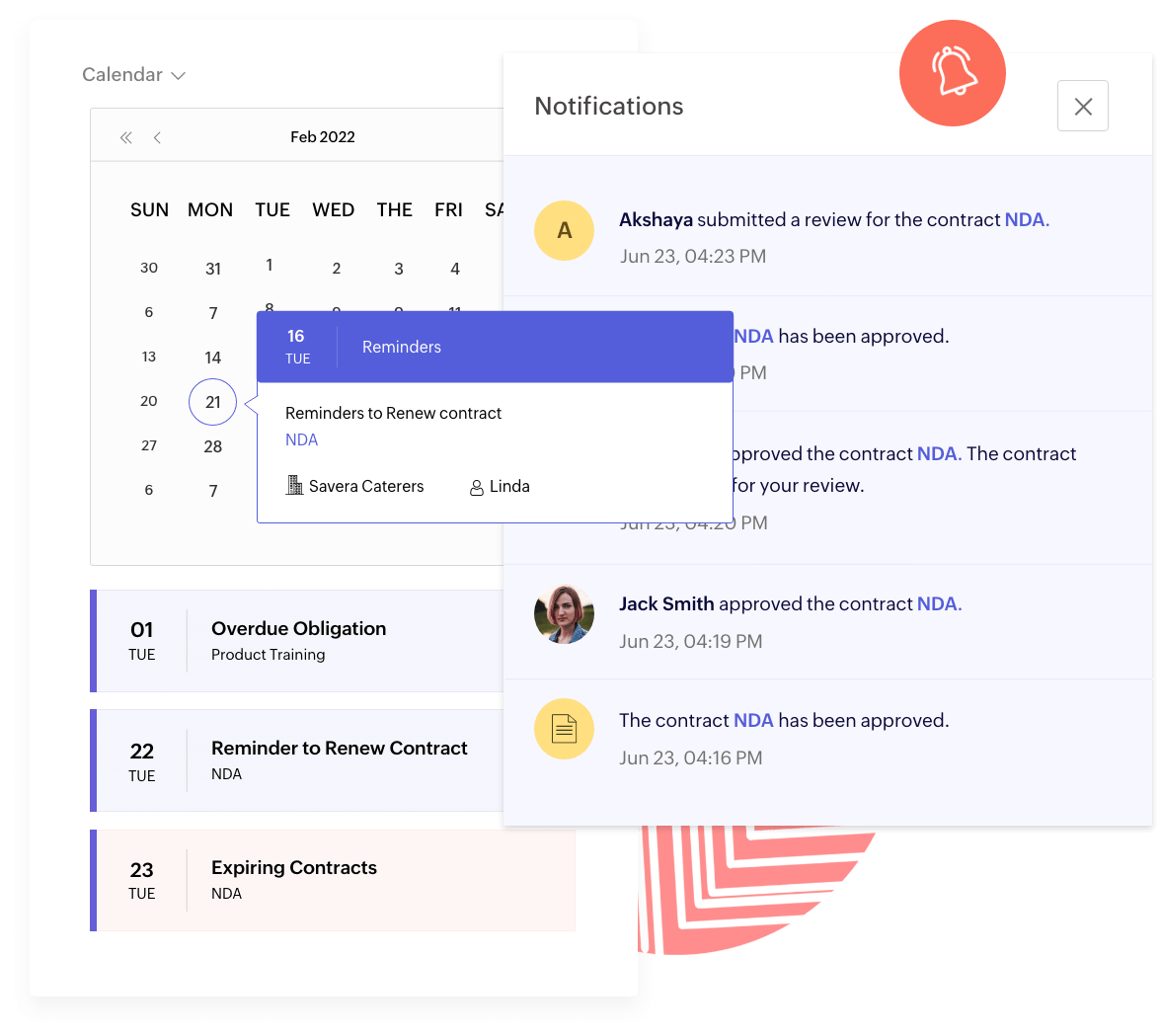 Never miss contract renewals