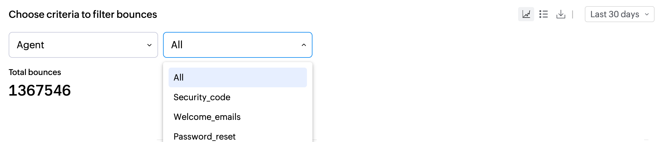 Agent filter