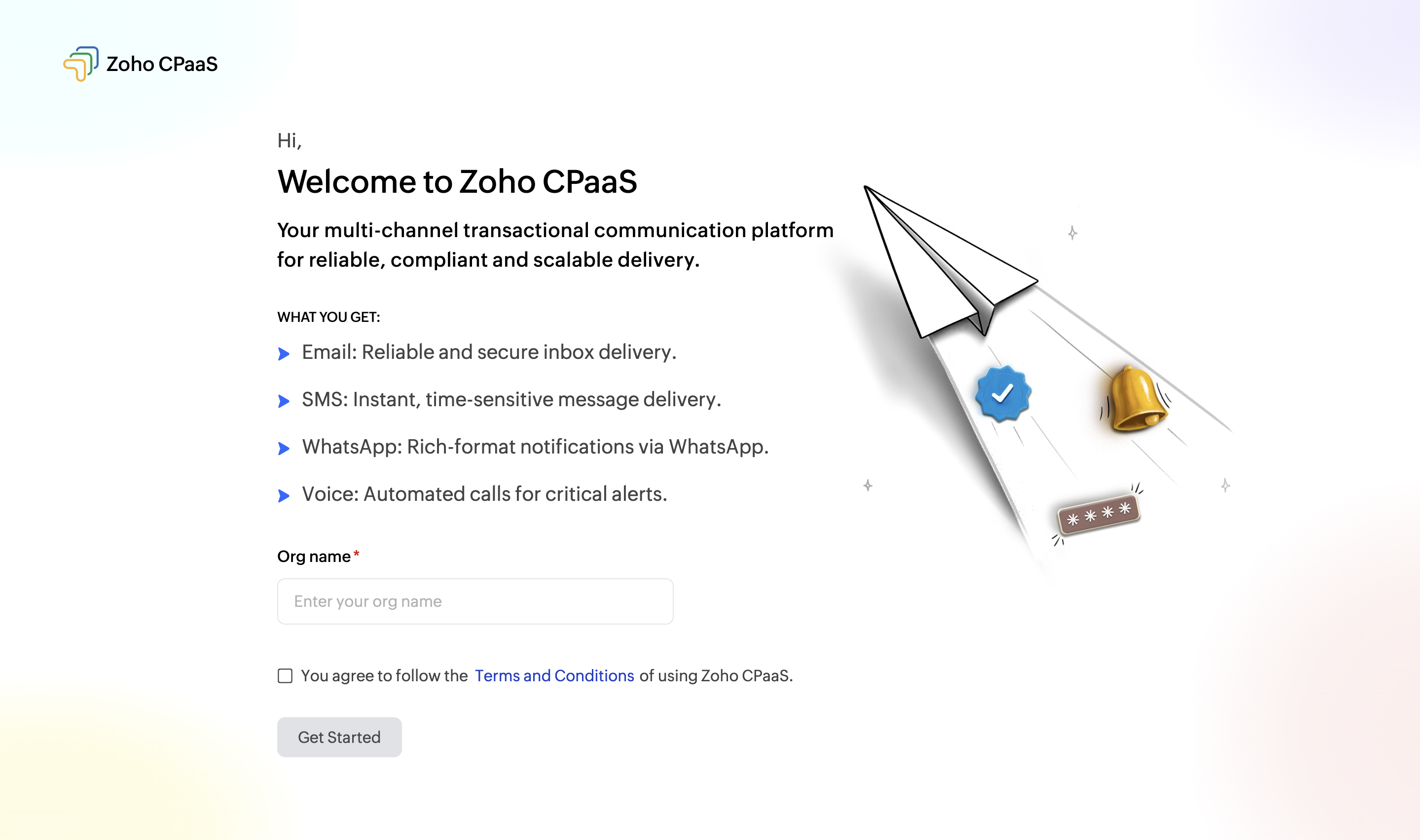 Get started with cpaas