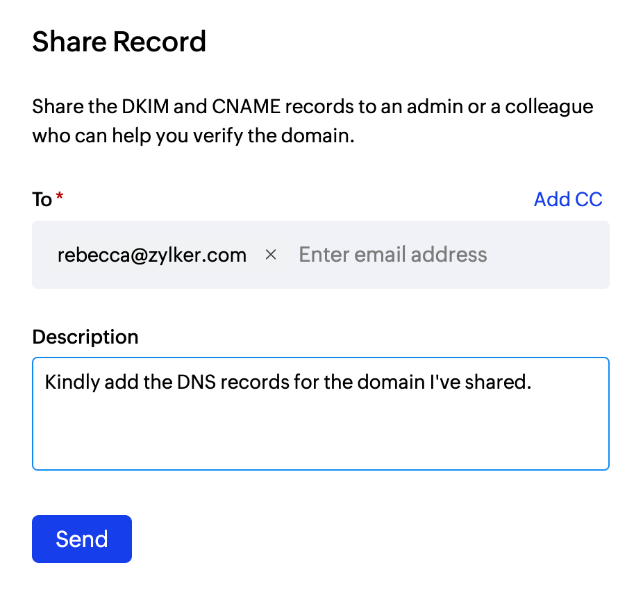 Add colleague details