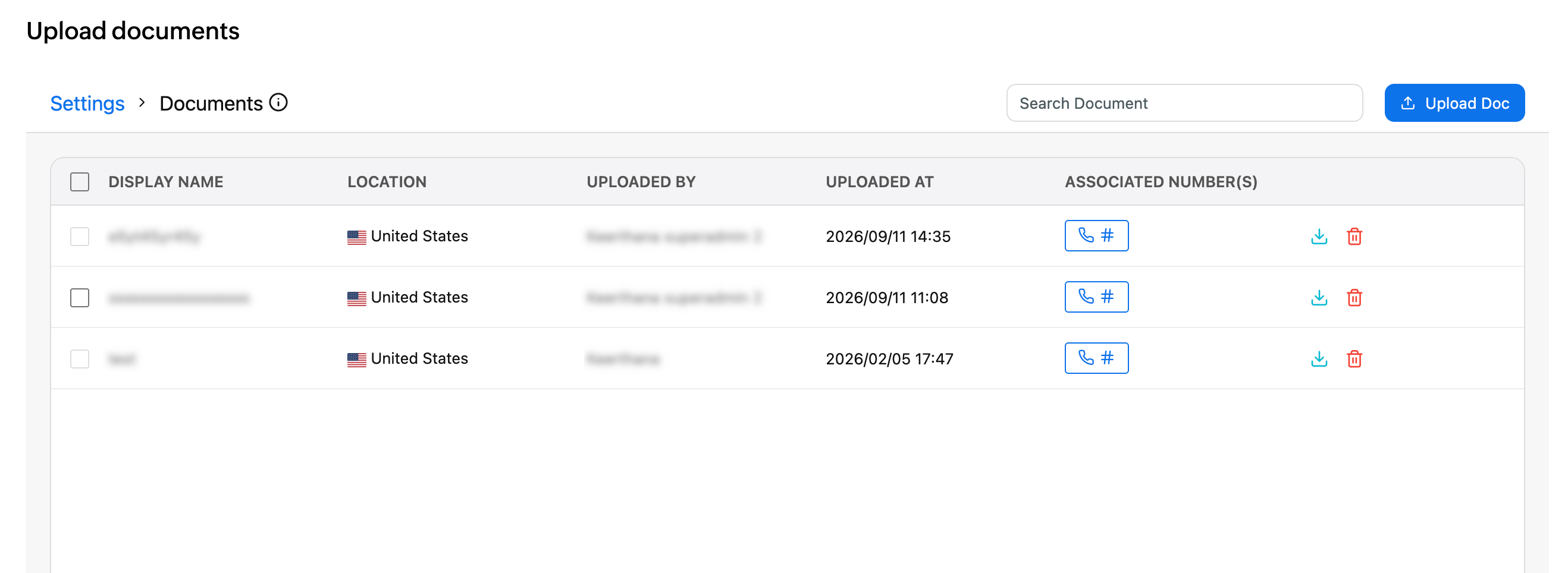 Uploaded documents voice