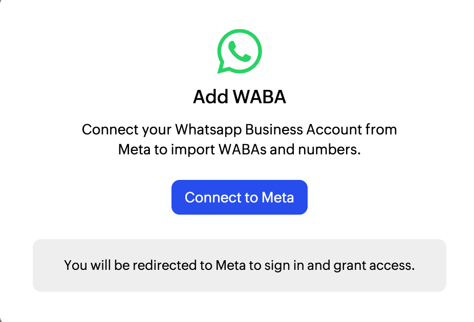 Connect to Meta